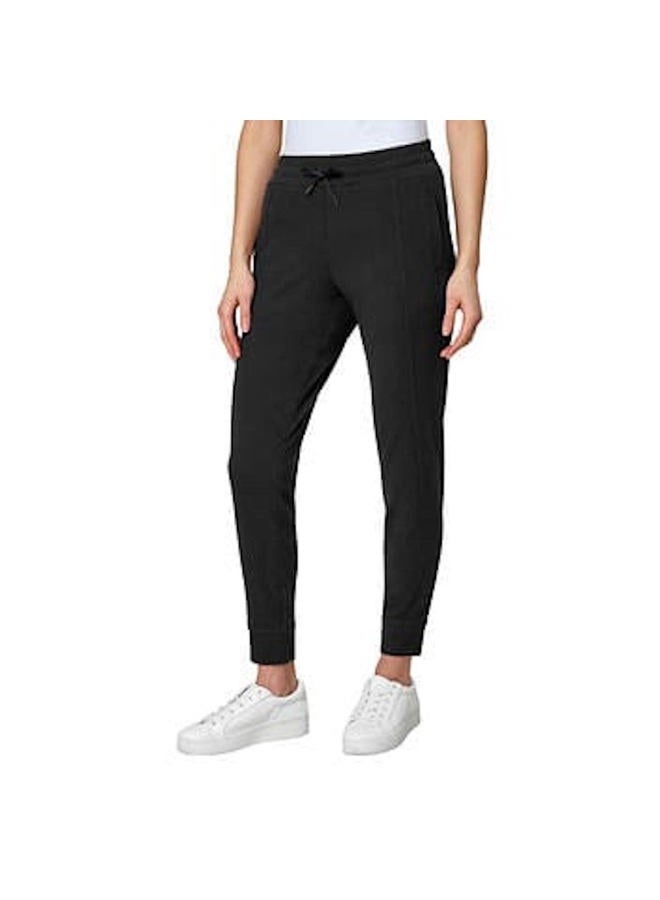 Mondetta Women's Cozy Warm Fleece Jogger Pant with Pockets, Black, L - Image 1
