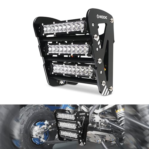 NICECNC 60W Front Bumper Protector with Headlight Kits Compatible with Yamaha Raptor 700 20132026 Raptor 700R 20132026 - Image 1