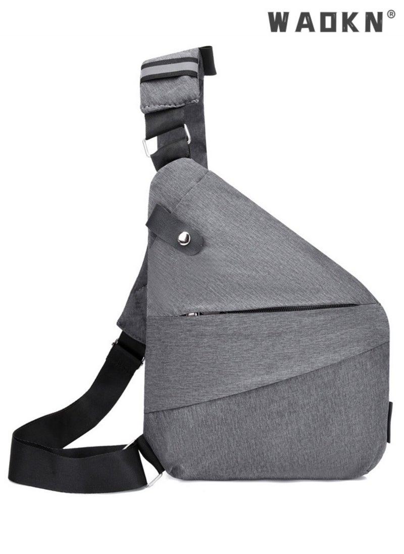 WAOKN Sling Bags Mens Lightweight Crossbody,Adjustable Straps Crossbody Bag,  Men Chest Bag Anti Theft Water-Resistant Crossbody Bag Classic Design Shoulder Bag, for Outdoor Activities Travel, Camping  - Image 1