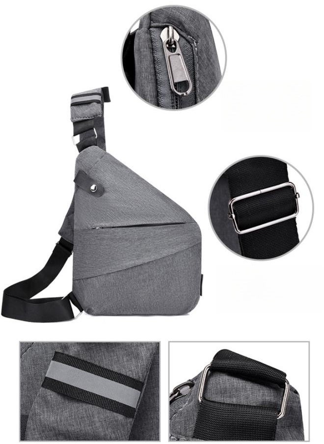 WAOKN Sling Bags Mens Lightweight Crossbody,Adjustable Straps Crossbody Bag,  Men Chest Bag Anti Theft Water-Resistant Crossbody Bag Classic Design Shoulder Bag, for Outdoor Activities Travel, Camping  - Image 3