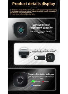 TUYA Smart Electronic Fingerprint Cabinet Drawer and Furniture Lock  - Image 4