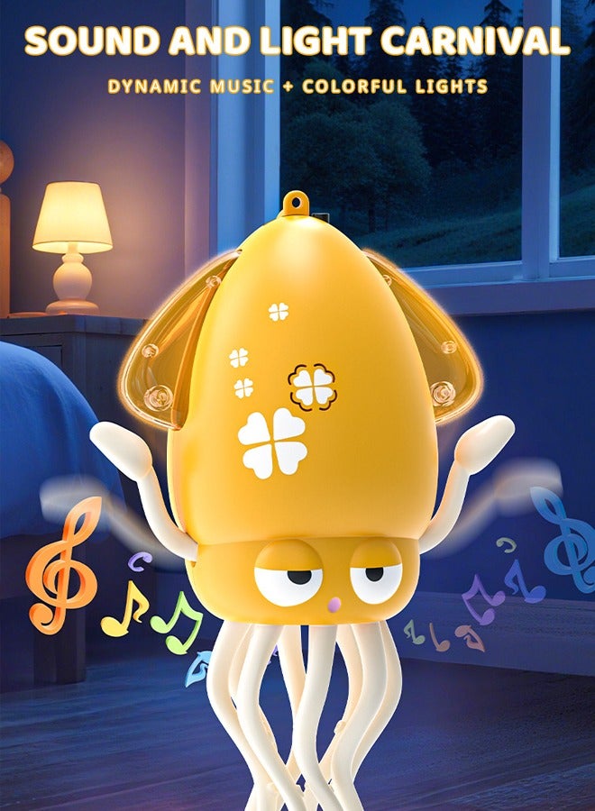 OASIS DESERT Magic Dancing Music Octopus Toy Octopus Rechargeable Magic Dance with Light Music Electric Crawling Octopus with Fishing Rod - Image 5