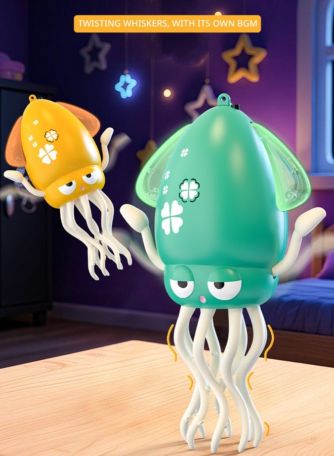 OASIS DESERT Magic Dancing Music Octopus Toy Octopus Rechargeable Magic Dance with Light Music Electric Crawling Octopus with Fishing Rod - Image 3