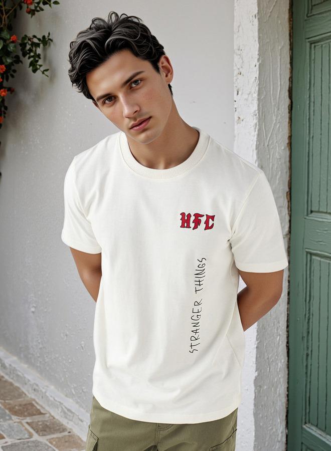 Splash FAV Stranger Things Print Crew Neck T-shirt - Image 1