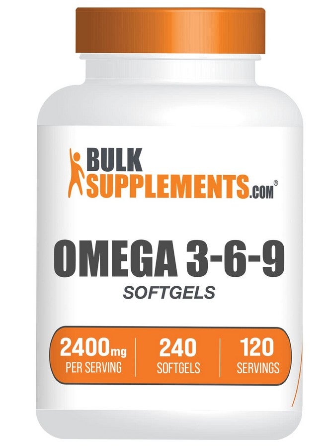 BULKSUPPLEMENTS.COM Omega 369 Softgels Triple Omega Supplement With Omega 6  9 Fish Oil Omega 3 Omega 3 Supplement 2 Omega 369 Softgels Per Serving Omega 369 Pills 240 Softgels - Image 1