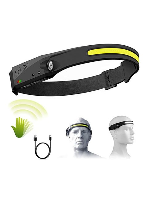 Headlamp Rechargeable Head Torch With Motion Sensor 350 Lumens Waterproof Headlamp For Kids Adults Running Camping