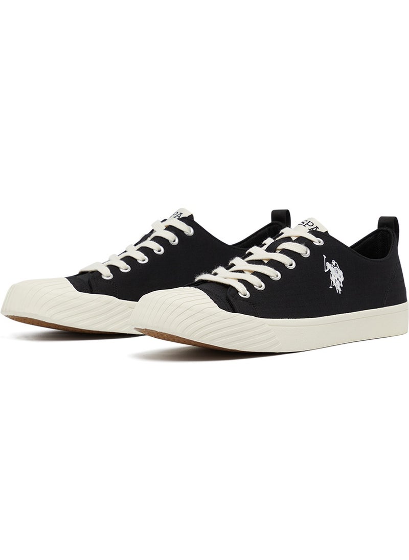 U.S. Polo Assn. - Men's Black Low-Top Canvas Sneakers - Iconic Branding for a Clean Look - Image 1