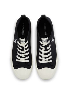 U.S. Polo Assn. Men's Black Low-Top Canvas Sneakers - Iconic Branding for a Clean Look  - Image 4