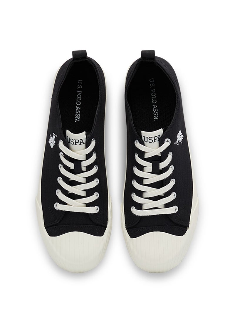 U.S. Polo Assn. - Men's Black Low-Top Canvas Sneakers - Iconic Branding for a Clean Look - Image 1