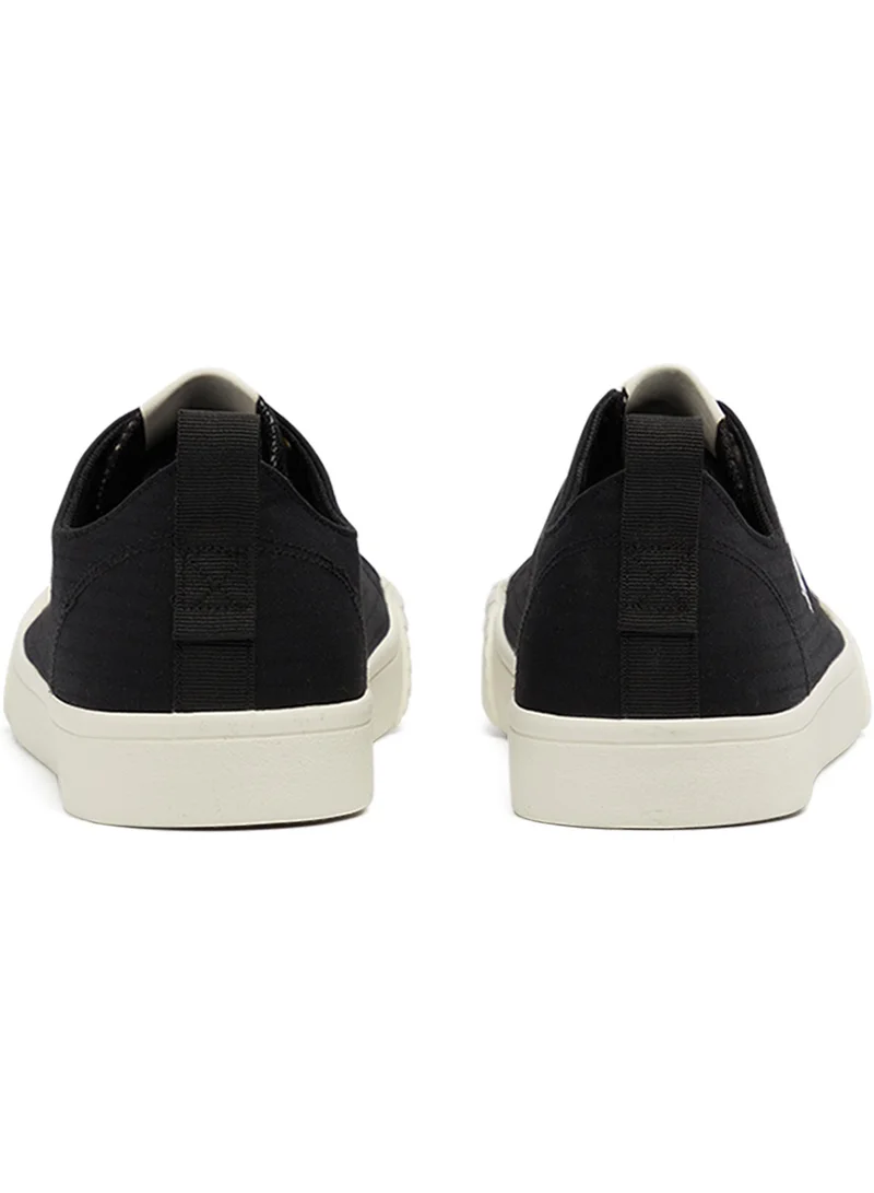 U.S. Polo Assn. Men's Black Low-Top Canvas Sneakers - Iconic Branding for a Clean Look