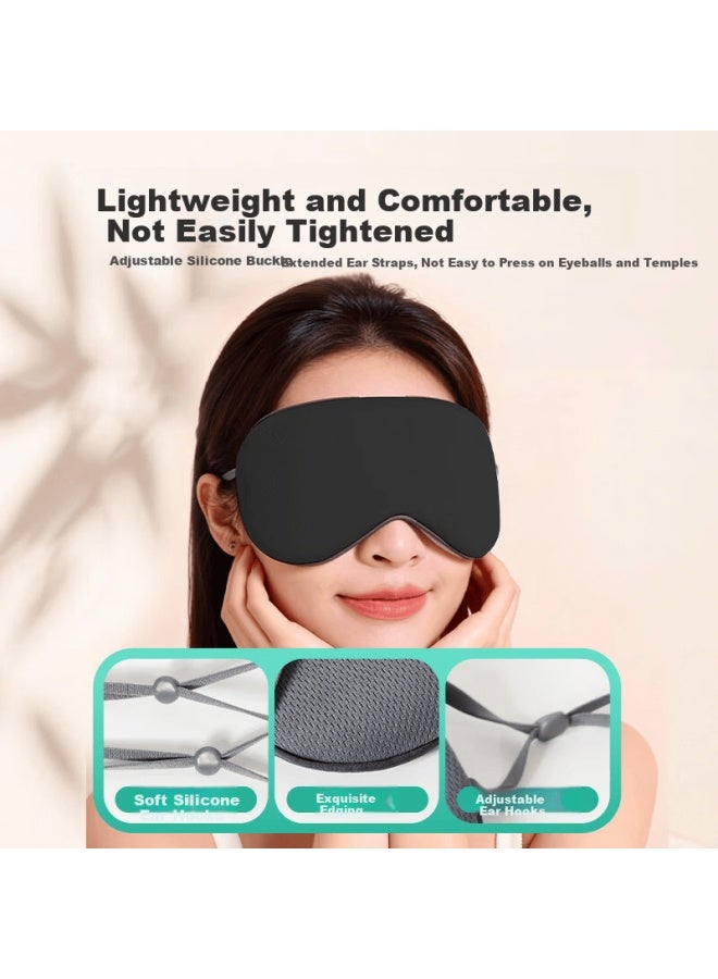 Briars Beansi Portable Double-sided Light Blocking Eye Mask For Naps And Travel Light Blue Gray + Business Gray - Image 3