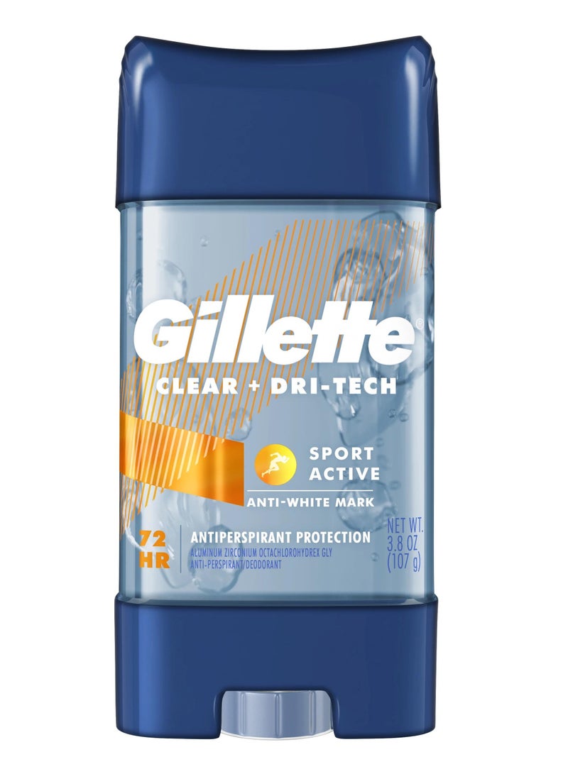 Gillette Sport Active Deodorant & Antiperspirant Gel 107g - Image 1