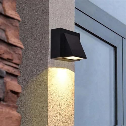 blissbells Modern Black LED Wall Light | Downlight Wall Sconce for Living Room, Bedroom, Staircase & Outdoor Use | Warm White Decorative Wall Lamp - Image 3
