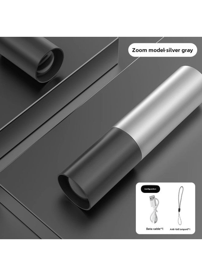 USB Charging Multi-function Small Flashlight Household Portable LED Mini Strong Light Charging Super Bright Waterproof Long-range Outdoor