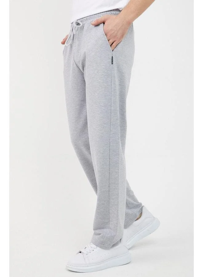 Gray Men's Straight Leg Relaxed Fit Sweatpants