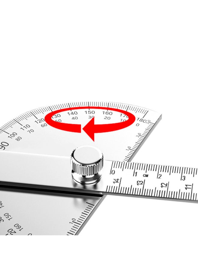 Yun Bei Woodworking Triangle Ruler Aluminum Alloy Woodworking Right Angle Ruler 7inch English/metric 90 Degree Angle Ruler Edge Angle Sample-Model:A1189-14cm Solid Angle Ruler 76.8g