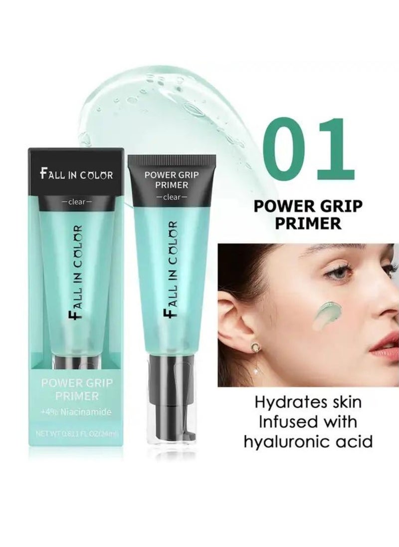 FALL IN COLOR - Power Grip Primer Gel Hydrating Face Primer Makeup Primer for Smooth Skin and Long Lasting Makeup Smooths Skin and Holds Makeup Long Lasting Pore Blurring Smoothest and Brightens Skin Primer 24ml - Image 1