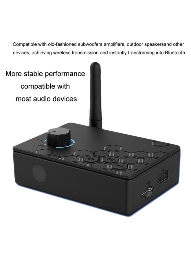 BURAQ Bluetooth 5.4 Receiver Digital To Analog Card U Disk Converter Adapter With Remote Control(Coaxial Conversion)  - Image 3