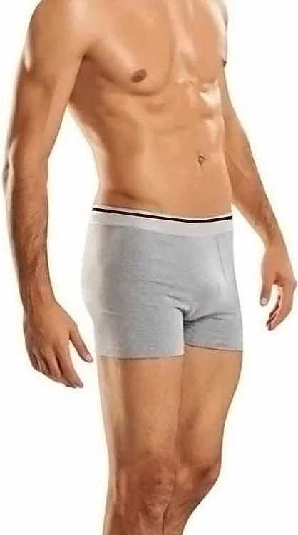 بيراك 1097 Men's Boxer 3 Pieces Cotton Lycra Gray S