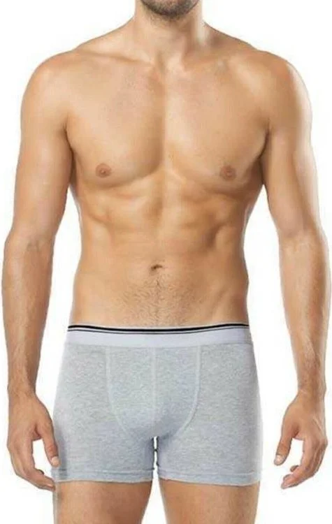 بيراك 1097 Men's Boxer 3 Pieces Cotton Lycra Gray S