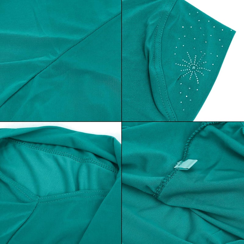 Ylucky Girls Muslim Hijab Floral Lace Head Scarf Kids Islamic Arab Scarf Shawls Head Wrap with Flowers - Image 4