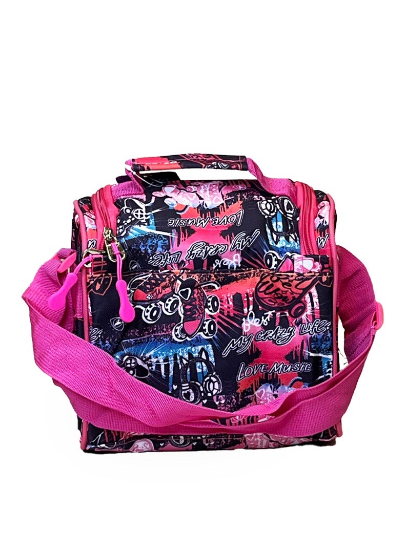 nuzki Nuzki Kids Insulated Lunch bag, Cooler Bag Travel Lunch Tote Bags With Adjustable Strap For School Children Student  - Image 3