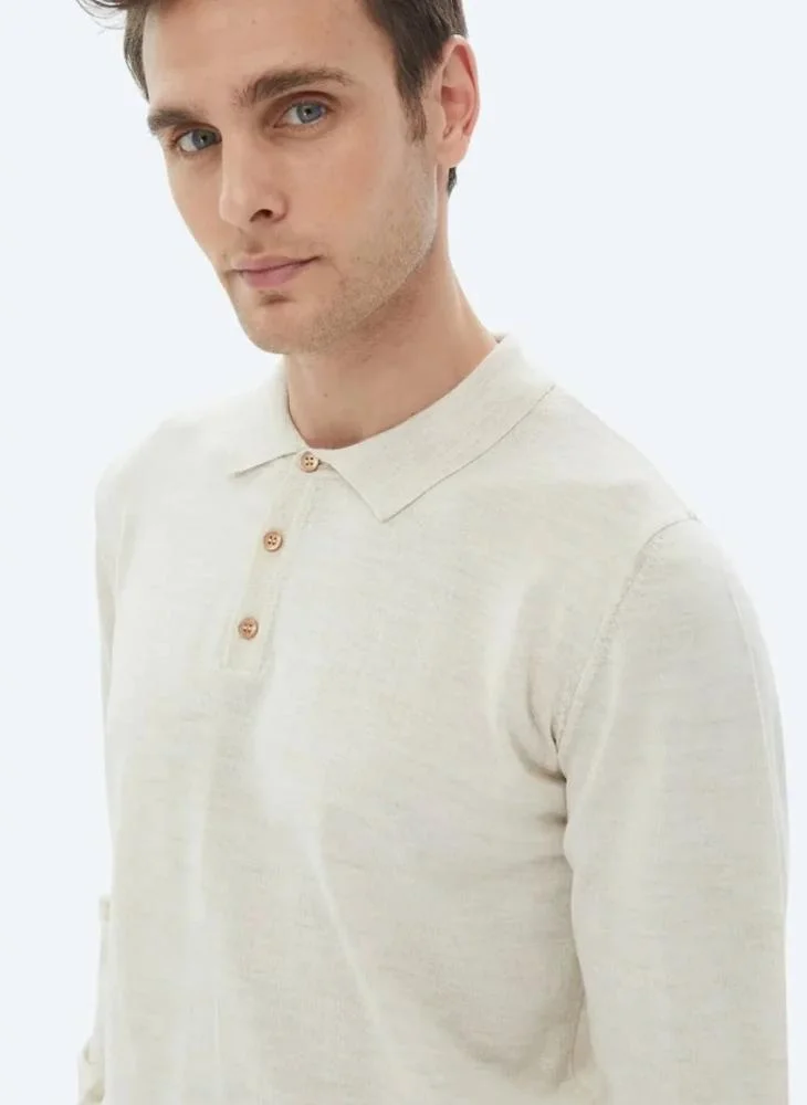 Kip Beige Knitwear Sweatshirt