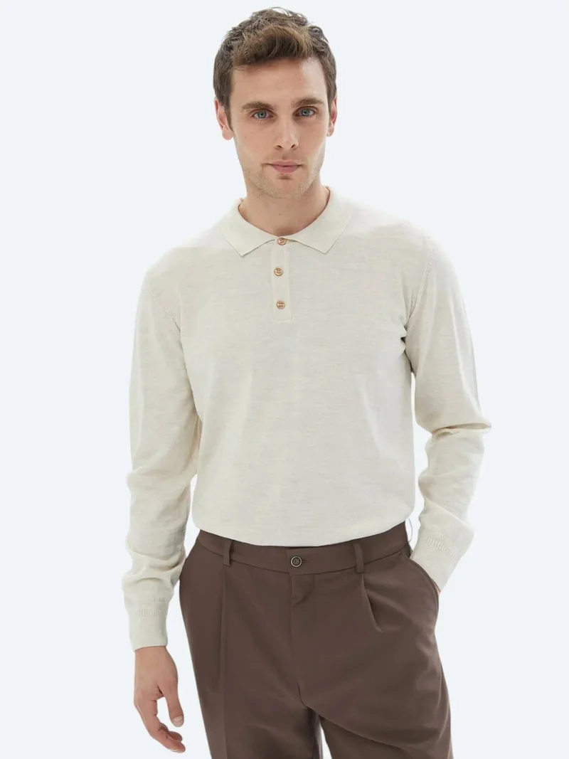 Kip Beige Knitwear Sweatshirt