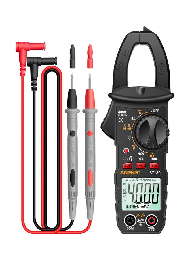 4000 Count Digital Clamp Meter Multicolour - Image 1