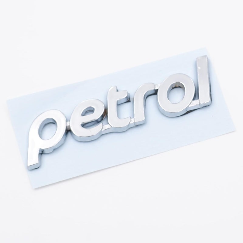 Asraw Chrome Finish Car Fuel Tank Sticker - Fuel Tank Logo Emblem Badge Monogram Universal for Car (Petrol 3x8.5cm) - Image 4