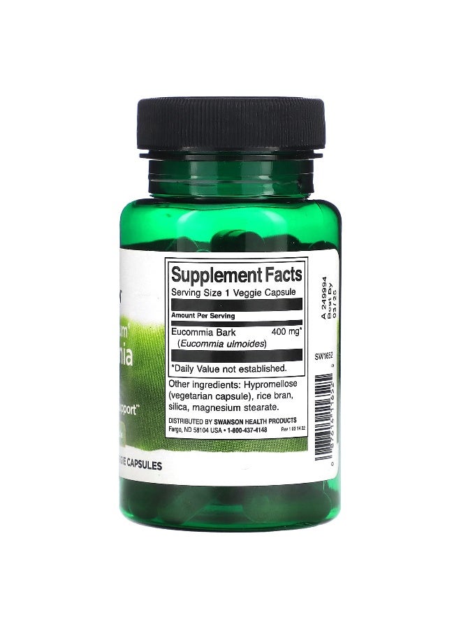Swanson, Full Spectrum Eucommia Bark, 400 mg , 60 Veggie Capsules (Packaging may vary) - Image 2