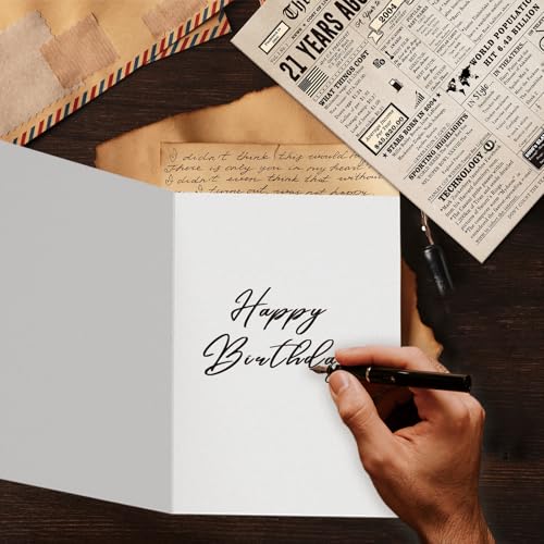 Ziwenhu Happy 21st Birthday Card Gift for Men Women,Funny 21st Birthday Party Decorations for Her Him, Best 21 Year Old Birthday Gifts for Son Daughter,Jumbo Birthday Gifts for Boys Girls - Image 3