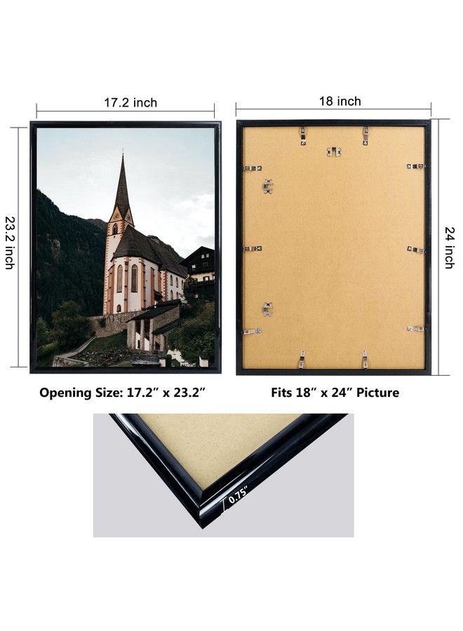 GraduationMall 18X24 Poster Frame With Uv Protection Acrylichanging Hardware For Wall Mountingdisplay Picture Vertically Or Horizontally  - Image 4