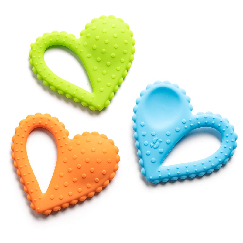 Special Supplies Special Supplies Teether Heart Spoon Oral Motor Therapy Tools Textured Stimulation and Sensory Input Treatment for Babies and Toddlers BPA Free Silicone Dual Use Spoon Plus Teether 