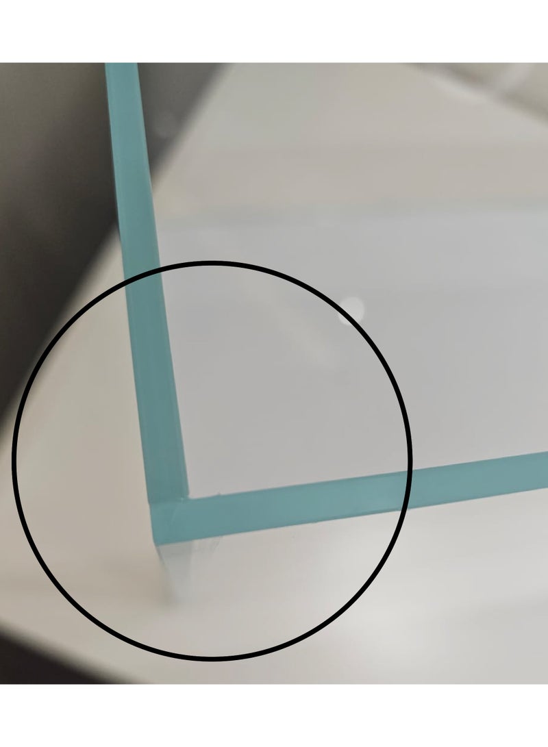 Glass Aquarium Tank – Modern Clear Fish Tank for Home or Office, Minimalist Design, Betta Fish Tank Aquarium, Shrimp & Small Fish Tank Aquarium | 10 gallons | 40 liters | 50 cm x 27 cm x 30 cm | 5mm glass - Image 3