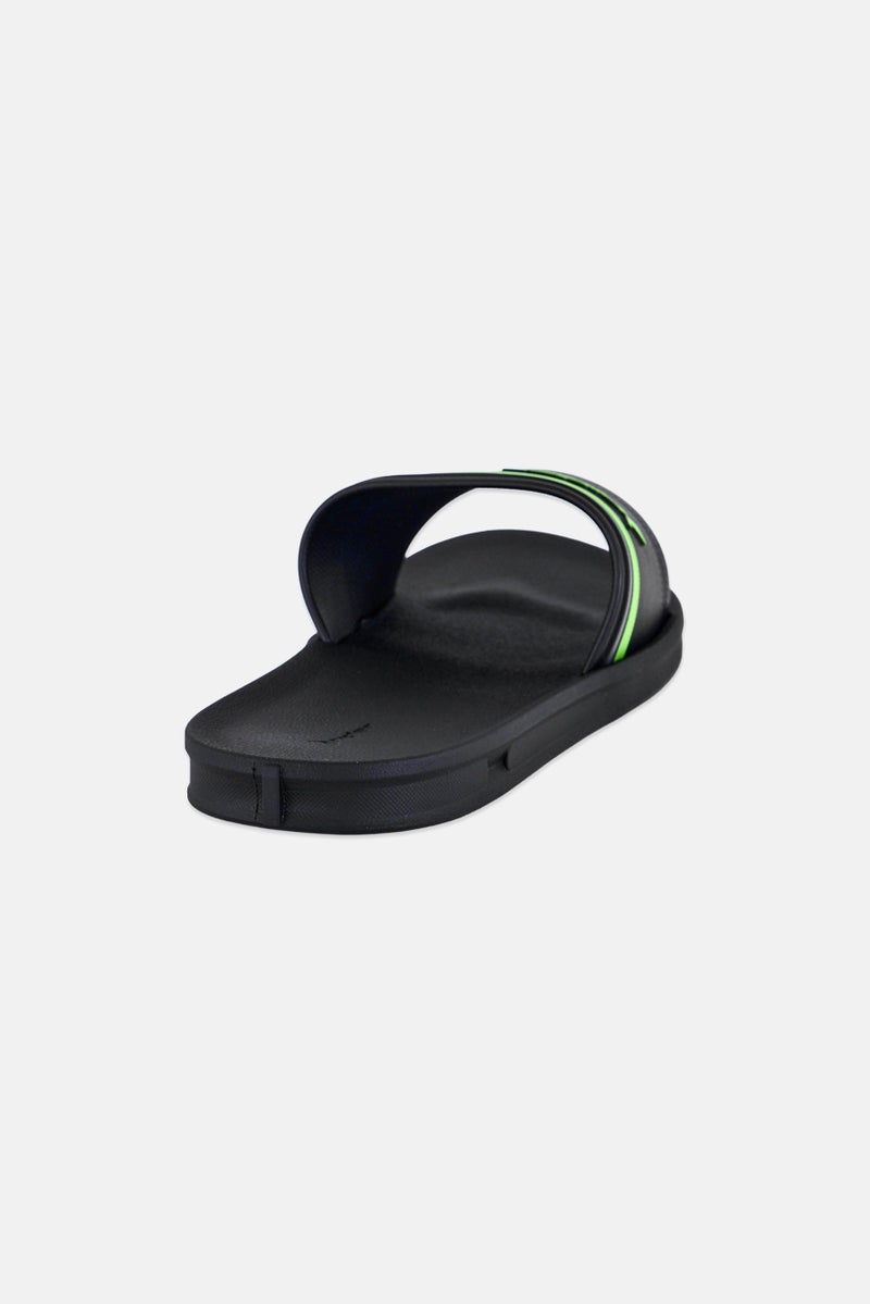 RIDER Kids Boy Strike Plus Slip On Slides, Black - Image 3
