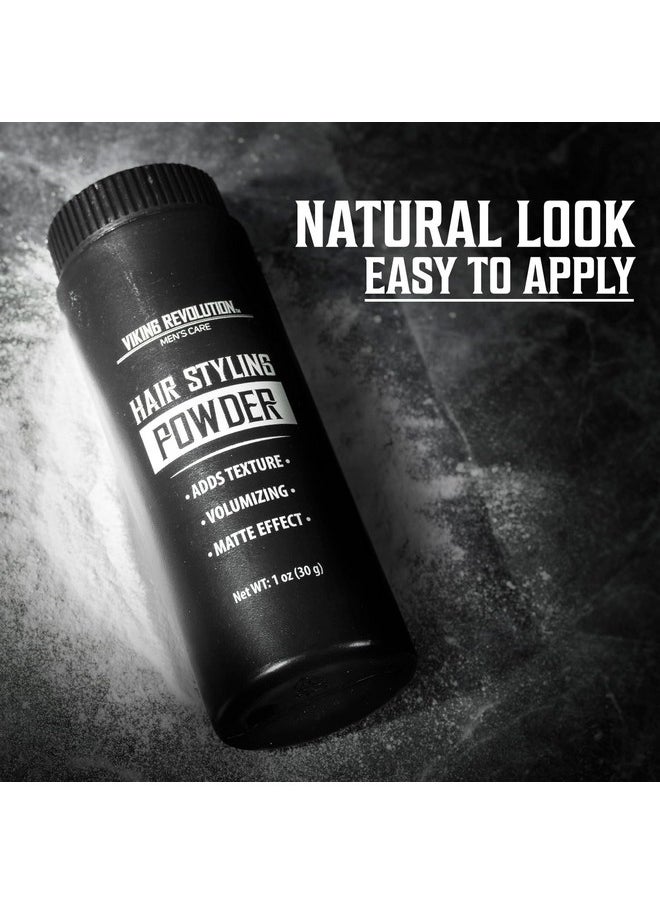 Viking Revolution Viking Revolution Hair Styling Powder for Men - Hair Powder for Men Easy to Apply Hair Texture Powder for Men Mattifying and Volumizing Mens Hair Powder Residue Free Texturizing Powder (1 Oz - 1 Pack)  - Image 4