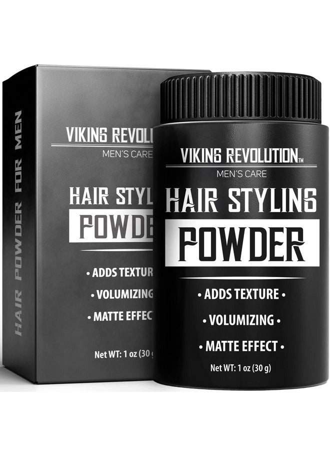 Viking Revolution Viking Revolution Hair Styling Powder for Men - Hair Powder for Men Easy to Apply Hair Texture Powder for Men Mattifying and Volumizing Mens Hair Powder Residue Free Texturizing Powder (1 Oz - 1 Pack)  - Image 1