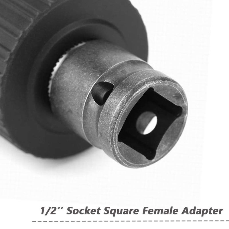 Mesee 2-13mm Capacity Keyless Drill Chuck Adapter, 1/2-20UN Mount Thread Impact Quick Change Conversion Tool for Air Impact Wrench - Image 4