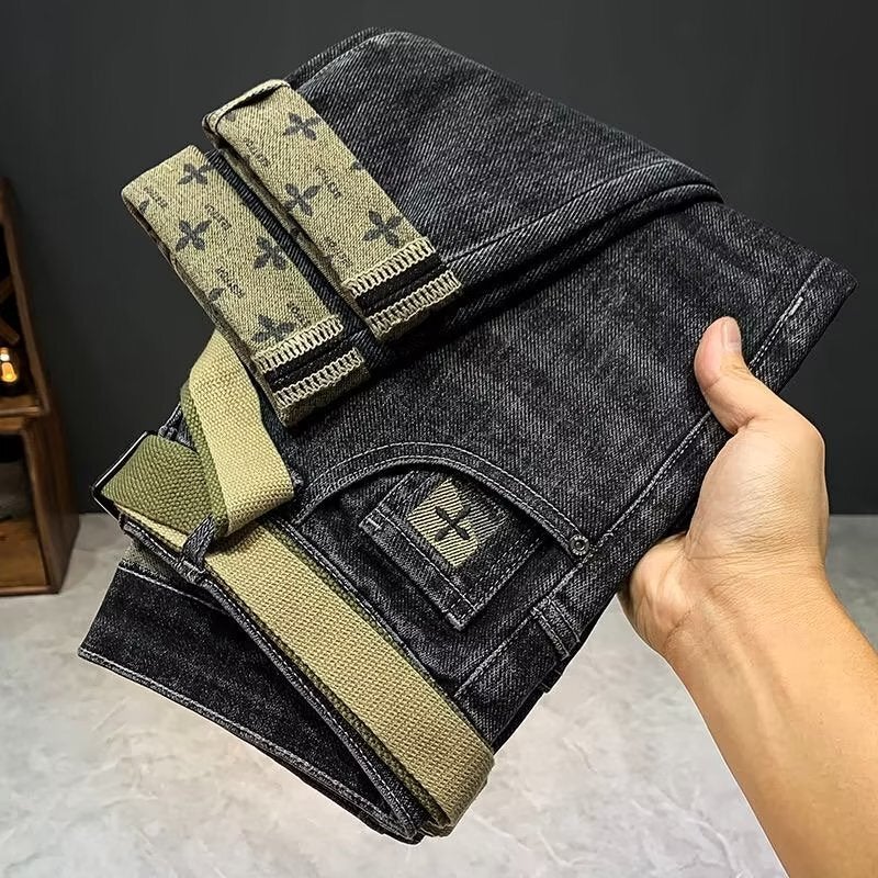 Unisex Classic Denim Jeans Loose Fit Daily Outdoor Wear - Image 2