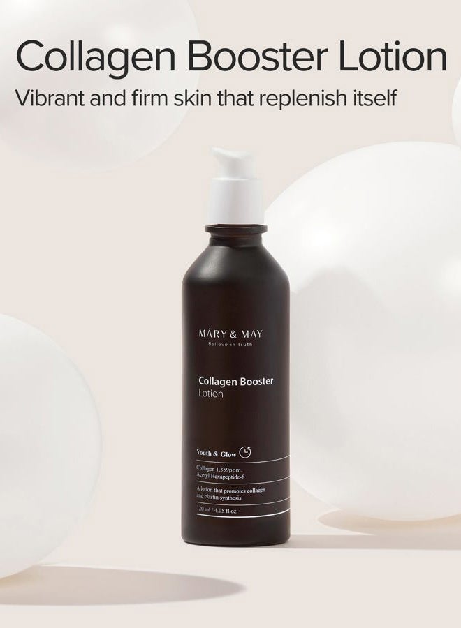 MARY & MAY Collagen Booster Lotion - Anti Aging, Firming and Elasticity Care with Peptides - Korean Skincare, EWG Green Grade, Hypoallergenic, 4.05 fl.oz. - Image 2
