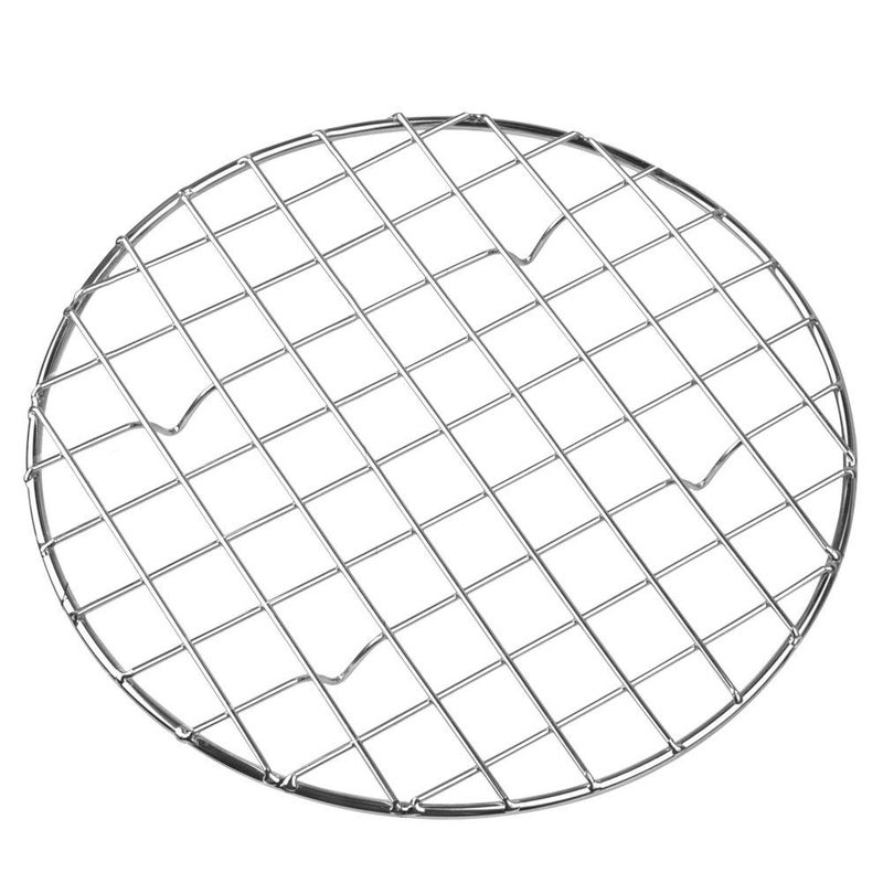 bafvt Cooling  Baking Rack  304 Stainless Steel Round Grill Wire Rack for Rib Bacon  Sheet Pan for Cookie and Cakes