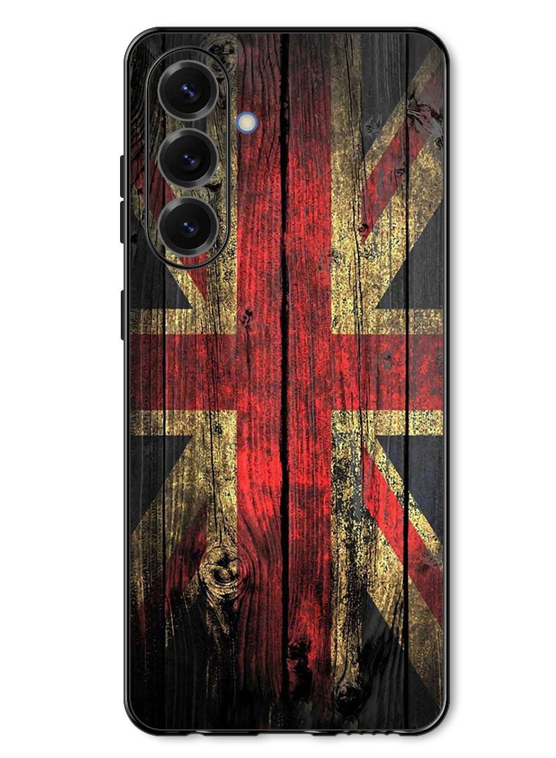 Theodor Case Compatible with Samsung Galaxy A37 Protection Shockproof Bumper Cover Vintage wood - Image 1