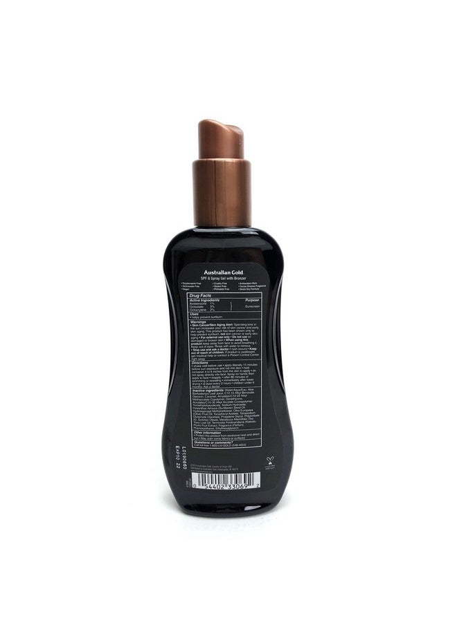 Australian Gold Spray Gel Sunscreen With Instant Bronzer Spf 8, 8 Ounce ; Moisturize & Hydrate Skin ; Broad Spectrum ; Water Resistant ; Nongreasy ; Oxybenzone Free ; Cruelty Free  - Image 3