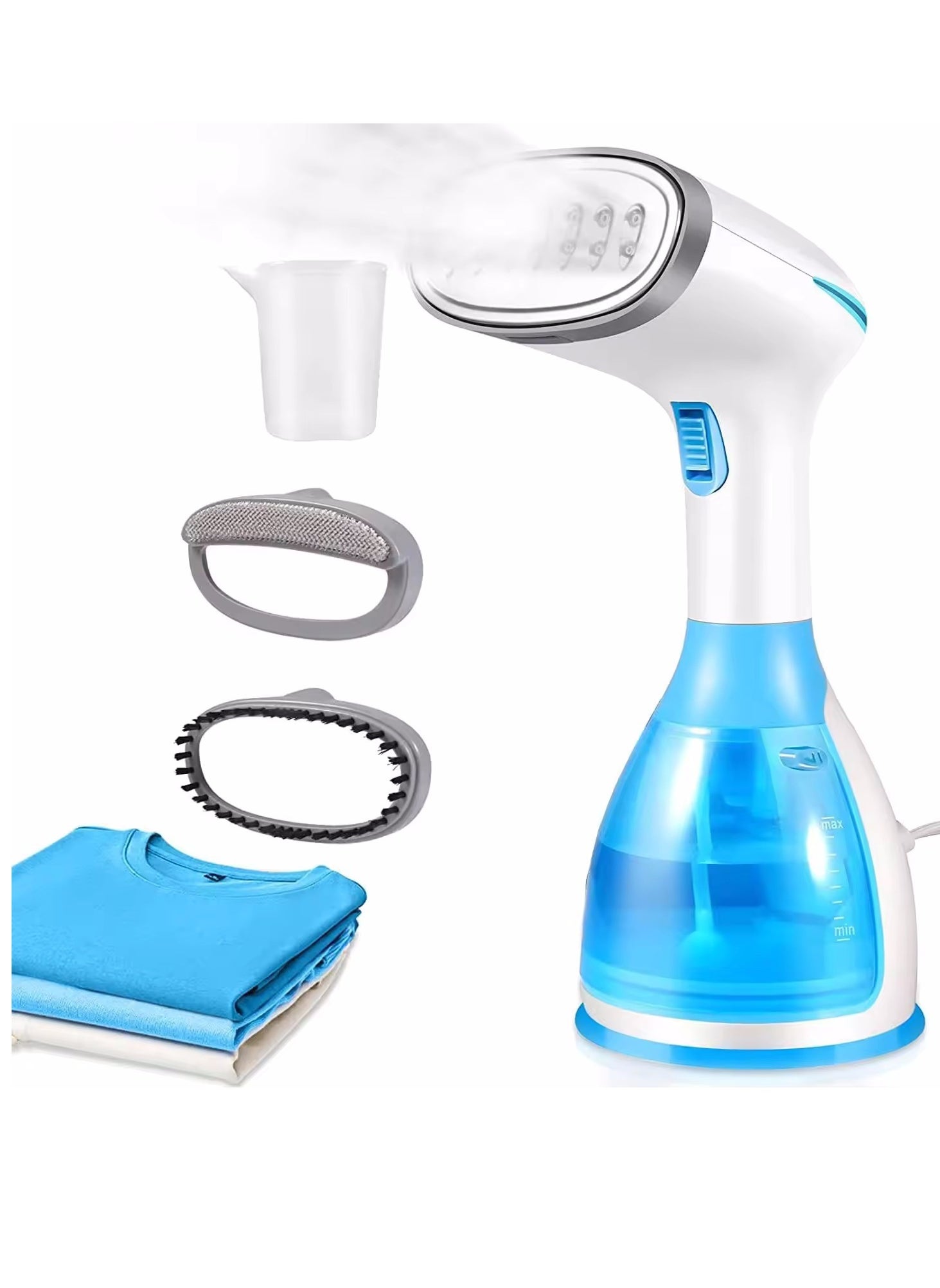 Steam Iron 1500W Handheld Steamer Garment Steamer for Clothes Portable Iron Steam with Strong Penetrating 280ml 