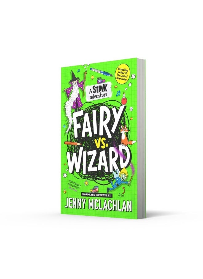 null - Stink: Fairy vs Wizard: A super funny diary-style adventure, full of cartoons and by the bestselling author of the Land of Roar! Second in the series and new for kids in 2024! - Image 1