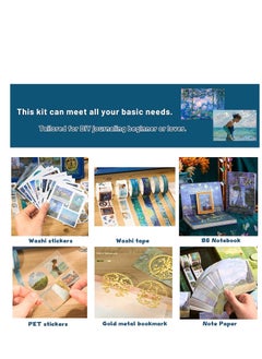 Y&D Large Aesthetic Scrapbook Journaling Kit,Vintage Oil Painting B6 Notebook Scrapbooking Supplies Art Stickers For Junk Bullet Journals Daily Planner Diy Craft Decor Gifts For Teen Girl Women  - Image 4