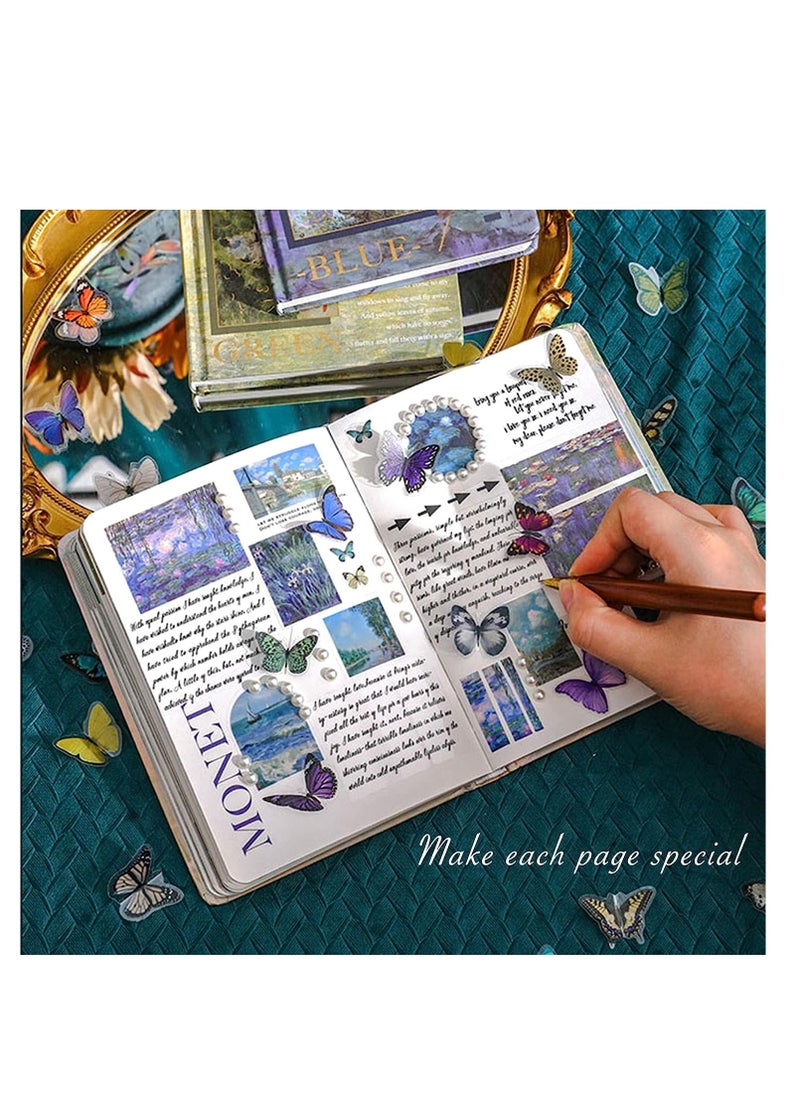 Y&D - Large Aesthetic Scrapbook Journaling Kit,Vintage Oil Painting B6 Notebook Scrapbooking Supplies Art Stickers For Junk Bullet Journals Daily Planner Diy Craft Decor Gifts For Teen Girl Women - Image 1