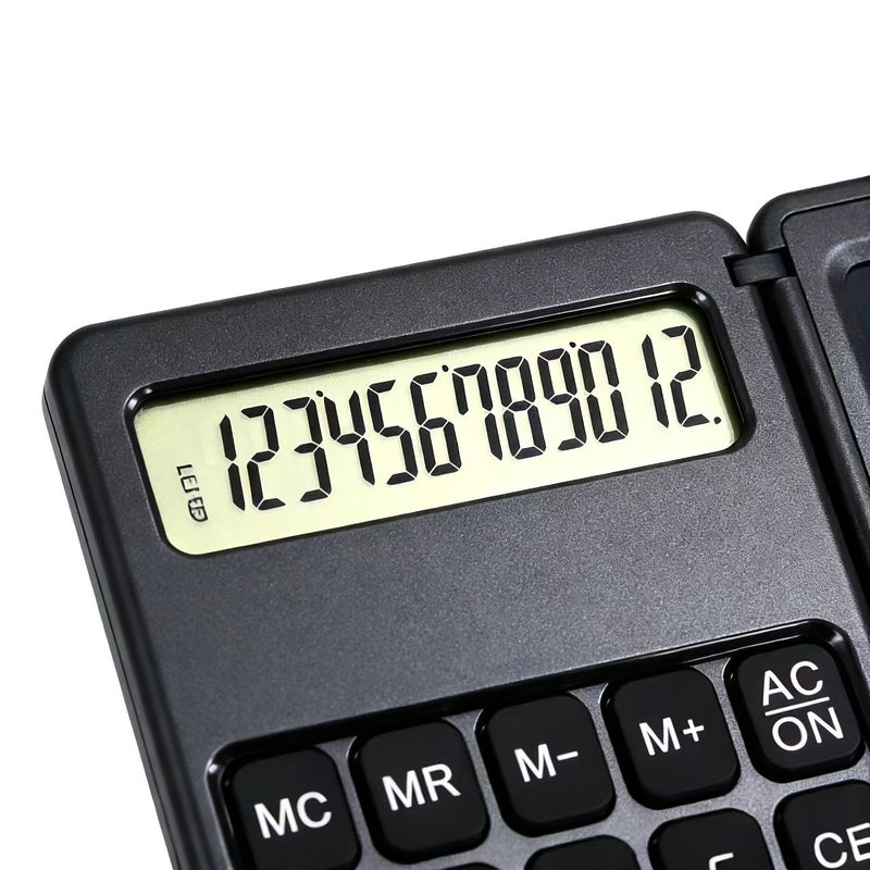 White Multifunctional Portable Calculator And Writing Pad 2 In 1 With Writing Board 12 Digit Large Display Notepad Suitable For Business Gifts Office Work And Study - Image 4