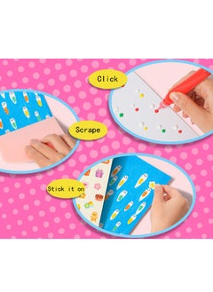 Kenzs Rainbow dot color scratch painting DIY children's fun bookmark handmade graffiti scratch painting paper postcard toy  - Image 3